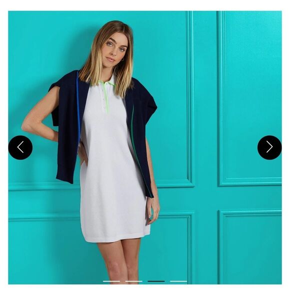 G/FORE Womens Cotton Pique SL Polo Dress NWT Large - Picture 1 of 11